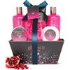 GLOSS ! Cofanetto da bagno GLISTEN GLOW - Cofanetto di bellezza per donna - Cesto cura e benessere - Cofanetto regalo Natale, compleanno, San Valentino, insegnante, festa della mamma - COFFRET