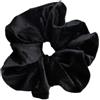 Anevous 2 elastici per capelli da donna, in velluto, stile retrò, elastici per capelli, con elastico, per donne e ragazze, colore nero