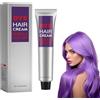 Rakiuty Tintura Per Capelli,Cera Di Colore Dei Capelli,Grey Permanent Hair Color Cream,Cera Colorante Capell Colore Capelli Temporaneo Cre (Viola)