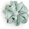 SXQLYH Elastico per capelli, scrunchie in raso da donna, tridimensionale, morbido ed elastico, grande, fermacoda per capelli lunghi e folti, colore verde