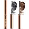 LYSdefeu Mascara a Pennello Sottile per Donne Mature, Set da 2 Pezzi, Colori Nero e Marrone, Volume e Lunghezza, Impermeabile e Antisudore, Ipoallergenico per Occhi Sensibili, Trucco Ciglia Lunga Durata