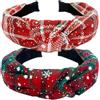ZOSIGN 2 Pezzi Cerchietti Natalizi, Novelty Capelli Fascia per Natalizie, Cerchietto con Fiocco di Neve Natalizia, Cerchietti a Tema Natalizio, Accessori Natale Alla Moda per Donne e Ragazze