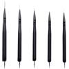 Daleweo 5 Pezzi Pennelli Per Unghie Doppia Punta, Liner Sottile Dotting Tool, Pennelli Unghie Gel Semipermanente, Kit Manicure Fai Da Te, Accessori Nail Art Disegno