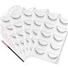 Gemerry 25 paia Pratica Ciglia con 7 paia Patch per Occhi Pratica le Ciglia la formazione Strisce per ciglia Eye autoadesivo Ciglia mimica naturale