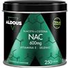 Aldous Bio NAC N-Acetil-Cisteina 600mg - 250 Capsule per 250 Giorni - Energia | Difese Immunitarie e Benessere Vie Respiratorie - Vitamina E + Selenio - Precursore del Glutatione - Acetilcisteina - Aldous