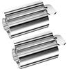 Relota 2 Pezzi Spremi Dentifricio Manuale, Spremi Tubetto Dentifricio in Acciaio Inossidabile 304, Tube Squeezer Spremitubetti con Porta, Rolling Tube Spremiagrumi per Pigmenti, Crema, Cosmetici