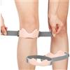 Beugo Fascia per ginocchio rotuleo Cinturino, Fascia regolabile in silicone Ginocchiera, Tutore Ginocchio Rotulea per Palestra, Escursionismo, Basket, Baseball, Pallavolo, 1 Pezzi, Rosa