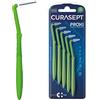CURASEPT Scovolini Dentali Originali | Spazzolini interdentali Proxi Angolo Cono T17 (filo 1,7mm)| Pulizia Profonda della Placca | Setole Nylon Ultra-flesse, Manico Ergonomico | 5 pz x confezione