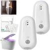 Tadium Purivio - Lampada disinfettante UV autopulente per WC, con luce notturna, supporto per la pulizia a mani libere, attivata dal movimento, ricaricabile, montaggio adesivo per bagni condivisi (2