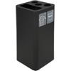 STILCASA Contenitore per raccolta differenziata - con divisiorio bicchieri - 50 L - nero - Stilcasa (unità vendita 1 pz.)