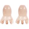 Beavorty 2 Pz Pettine per massaggio meridiano massaggiatore cuoio capelluto scalp massager mano levigante attrezzo pettine denti larghi da massaggio portatile a denti larghi