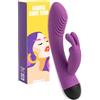 MySecretCase Sexytoysys Donna Squirting Vibratore Rabbit, Vibratoreper Donna Punto G Squirting 19cm Vibratoreper Donne Clitoride USB 10 Modalità Vibrazione Vibratore per Donne Grandi