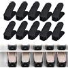 UISEBRT Scarpiera regolabile, set di 10 pezzi, salvaspazio, organizer per scarpe, 3 altezze, regolabili, antiscivolo, colore nero