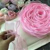 ORGEFY Nastro in Organza Tinta Unita da 5 m/Rotolo Nastro con Bordo Ondulato per Bouquet di Fiori Confezioni Regalo Decorazioni per Feste di Nozze Forniture per Cucire