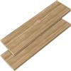Casaria 2x Mensola da Parete Sospesa Bianca Staffa 50-110 cm Capacità 15 kg Cucina Ufficio Bagno Scaffale Ripiano 90 cm
