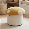 Ya-Home Pouf Contenitore per Bambini, Puffo Contenitore in Ciniglia, Pouf Poggiapiedi a Forma di Fungo, Poggiapiedi Nascosto Pouf per Cameretta/Stanza dei Giochi, Giallo