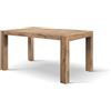 PAZZO DESIGN Tavolo Allungabile Zoe, Rovere Rustico, Cucina, Sala Da Pranzo, Soggiorno, Made in Italy, 140x90x77 cm - id_1864