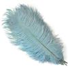 ORGEFY 10 Pezzi 15-60 cm Piume di Struzzo Bianche centrotavola per Feste Accessori Fai da Te Artigianato Piume di Struzzo - Azzurro - 30-35 cm