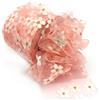 ORGEFY cm 25 iarde fiorellino tulle margherita rotolo di nastro fai da te fatto a mano ornamento per capelli cottura fiori di ciliegio tessuto a rete stampato forniture-fiore rosa pastello