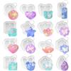Pyralidsg 16 Pezzi Stampi per Resina Epossidica Set, Stampi in Silicone per Resina con 20 Catene, Stampo in Resinas Epossidica, Stampo in Silicone per Portachiavi, Fai da Te, Gioielli