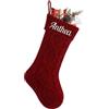 NIBESSER Calza Befana Personalizzata Calze Natalizie da Appendere con Nome Calza Befana Vuota Idea Regalo per Epifania Natale Decoraizione Natalizia per Camino (Stile D, 1 Pezzo)
