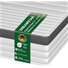 DREAMSTAR Oeko-TEX®, materasso a molle insacchettate, 100 x 200 cm, H3, materasso ergonomico a 7 zone, altezza 21 cm, ipoallergenico e antibatterico, doppio rivestimento lavabile, 21 cm, 100 x 200 cm