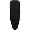 Dwetcxo Copriasse da Stiro Nero Minimalista Fodera Copri Ferro da Stiro Riflettente al Calore per Stiratura Rapida Mollettone Copertura Copri Asse da Stiro Universale Montaggio Facile 110x33cm