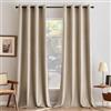 MIULEE Tende Velluto Beige per Interni Tenda Moderne, Eleganti Tenda per Camera da Letto Salotto e Soggiorno, 2 Pezzi Tende Oscuranti Termiche per Interni Velluto con Occhielli L 140 x A 160 CM