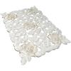 SPORTARC Tovaglia per la casa, runner da tavolo bianco con pizzo ricamato vintage, centrino per matrimoni e feste, decorazione per la casa, 35x45 cm