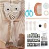 FREEBLOSS Kit Macramè Gufo per Principianti - Kit da Appendere alla Parete Fai da Te con Istruzioni e Video Tutorial - Decorazione per Adulti