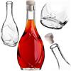 KADAX Bottiglia di vetro 250 ml, 1 pezzo, bottiglia per liquore, vino e grappa, bottiglia decorativa, bottiglia di vino in vetro