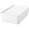 Ikea 202.802.07 Kuggis Box con coperchio, bianco