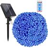 GHONLZIN Luci Solari Esterno, Impermeabile Catena Luminosa 22 Metro 8 Modalità 200 LED Luci Stringa Solare con Telecomando per Giardino Cortili Matrimoni Feste Natalizie Decorazioni