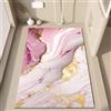 Pevfeciy Tappetino Vasca Antiscivolo 60X80 cm Motivo marmorizzato Tappetino da Bagno in Luffa PVC Tappeto Lavabile Tappeti Bagno Asciugatura Rapida con Scarico per Area Umida