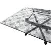 emmevi Tovaglia Trasparente Decorata Glitterata Pellicola Pvc Tavolo Antimacchia Spessa 100x80 Fiori (C)