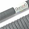 Ganzoo Paracord 550 corda 4 mm 30 m, tipo 3 con 7 fili interni e guaina a 32 fili, nylon/poliestere grigio scuro, per fai da te e intreccio, guinzagli, collari, bracciali, campeggio e sopravvivenza
