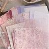 runrayay 30Pcs Scrapbook Paper Textured Paper, A5 Craft Scrapbooking Paper Sheets Handmade Snow DOT Mesh Fabric Mix Special Papers for Scrapbooking Art Journaling - B