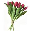 EnixwH 7 Pezzi Tulipani Finti Realistici Piante Finte che Sembrano Vere | Fiori Finti Tulipani Artificiali per Bouquet Nozze Decorazione Tavolo Casa Feste Uffici Hotel Fai Da Te (Rosa Rosato)