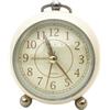 Lioaeust Sveglia vintage con funzione luce notturna, orologio silenzioso con luminosità morbida per decorare camera da letto, bagno, comodino (A)