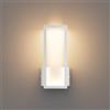 Klighten Applique da Parete LED Interno, 12W 850LM Lampada da Parete Quadrata Decorative Mordern, Luci da Parete per Camera da Letto, Soggiorno, Corridoio, 27cm, Bianco Caldo 3000K, Bianco