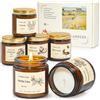 Happiny Candele Profumate Bomboniere Regalo Donna Compleanno Candele in Vetro Cera di Soia Idee Regali di Natale per Mamma,Moglie,Ragazza,un'amica Candele in Vasetto da Regalare
