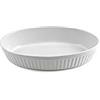 HOME 2567100 Pirofila Ovale Ceramica 37X25X7,5 Pentole E Preparazione Cucina, Bianco