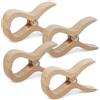 FUTURE OF FURNITURE Accessori speciali di grandi dimensioni clip in legno da spiaggia mollette per telo mare mollette da spiaggia sdraio yacht accessori regalo (4, grande)