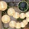 Cobus CozyHome Lucine led decorative lanterne - 7 metri & 20 lanterne LED bianco caldo I Con Solare I Filo led decorative Fairy lights Lucette decorazioni Luci natale esterno luce natalizie interno Fili