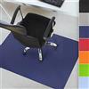 Floordirekt Tappetino protettivo per pavimenti duri - tappetino colorato per sedia da ufficio in polipropilene - spessore 1,9 mm (114 x 200 cm, blu scuro)