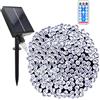 GHONLZIN Luci Solari Esterno, Impermeabile Catena Luminosa 22 Metro 8 Modalità 200 LED Luci Stringa Solare con Telecomando per Giardino Cortili Matrimoni Feste Natalizie Decorazioni