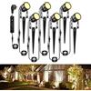 Greenclick Illuminazione da giardino a LED, set da 6 pezzi, 1800 lm | Faretto da giardino a LED con picchetto e cavo per esterni, per prato, sentiero, laghetto