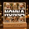 SBUGATTA | Regalo Nonna Compleanno Personalizzato con Foto e Dedica, Lampada per Nonna in Plexiglass con Base in Legno, Idea Regalo Originale per Natale e Festa della Mamma