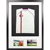 Vivarti diY Infant 3D montato - Doppia apertura Sports Shirt Display Telaio 50x 70cm - Telaio nero, Montaggio bianco, Scheda di supporto nero