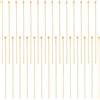 Beebeecraft 100 pz/Scatola Perni con Testa A Sfera Da 45 mm, Perni Dritti In Raso Placcato Oro 18K, per Creazione di Gioielli, Perline di Fascino, Creazione Fai Da Te, Testa: 1.8 mm